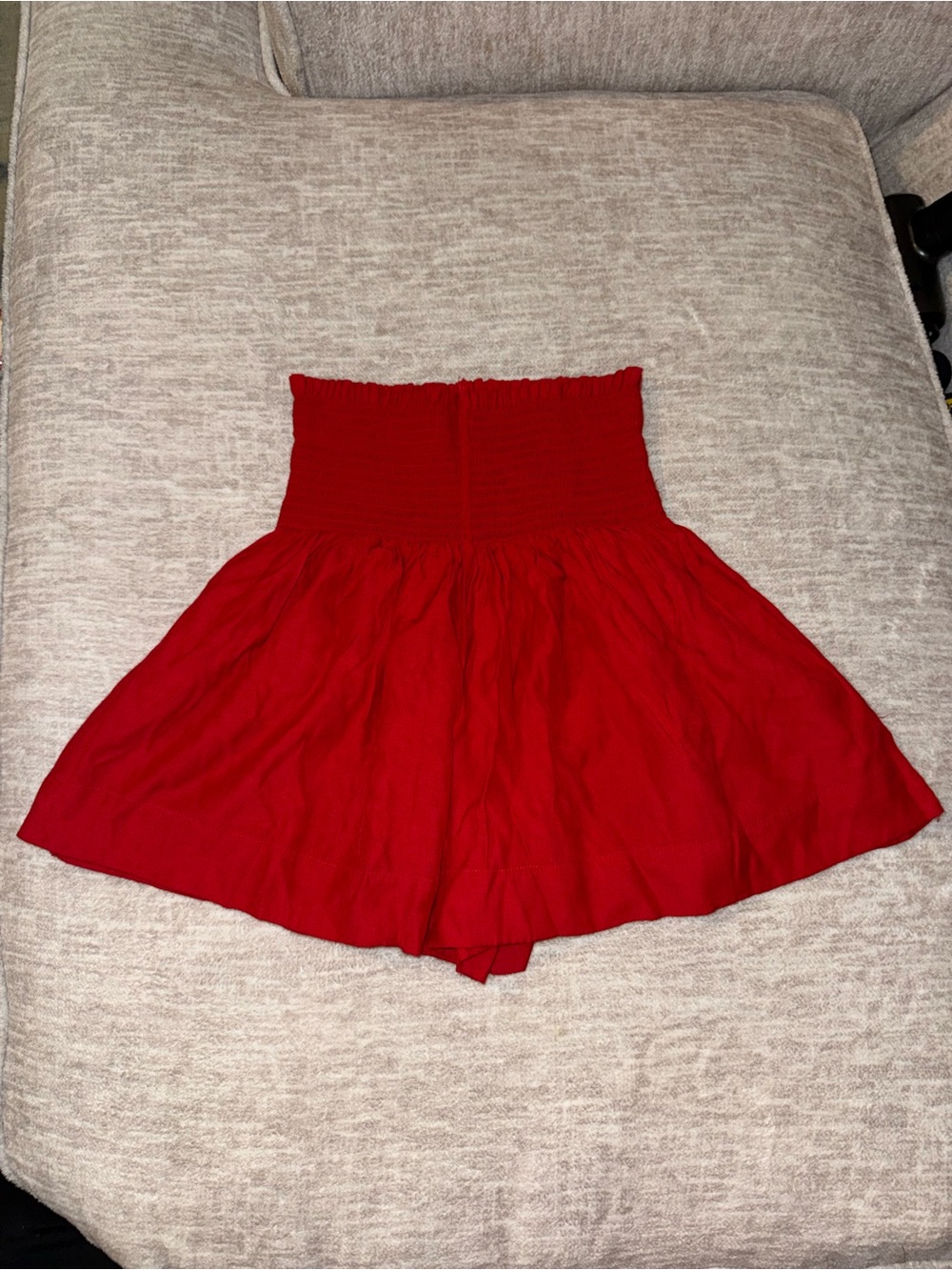 Joy Joy Red Smocked Top